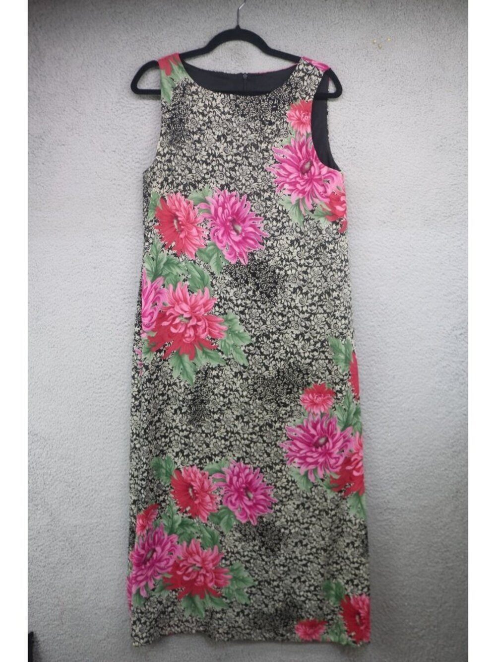 Virgo Sleeveless Floral Maxi Dress-Size 12-Preppy-Whimsigoth
